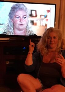 sitting infront of the tv while my own interview plays on 3News, 2020
