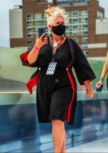 walking the runway at NYFW, 2020